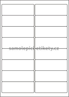 Etikety PRINT 99,1x34 mm (100xA4) - bílý jemně strukturovaný papír