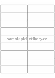 Etikety PRINT 103x29 mm (100xA4) - bílý jemně strukturovaný papír