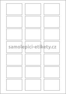 Etikety PRINT 50x36 mm (100xA4) - bílý jemně strukturovaný papír