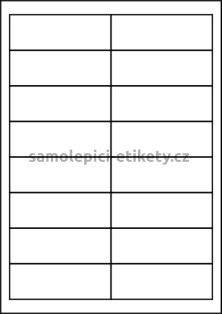 Etikety PRINT 96,5x33,8 mm (100xA4) - bílý jemně strukturovaný papír