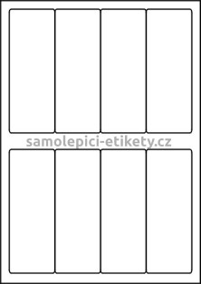 Etikety PRINT 48x130 mm (100xA4) - bílý jemně strukturovaný papír