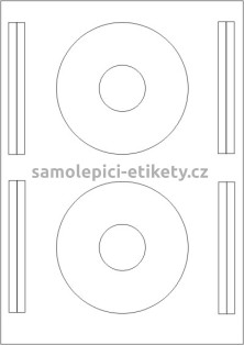 Etikety PRINT CD 114/40 mm bílé (balení 100xA4)