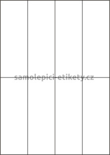 Etikety PRINT 52,5x148,5 mm bílé lesklé (100xA4)