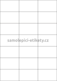 Etikety PRINT 70x42,4 mm bílé lesklé (100xA4)
