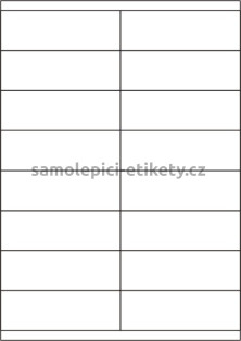 Etikety PRINT 105x35 mm bílé snímatelné (100xA4)