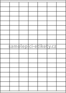Etikety PRINT 30x15 mm bílé snímatelné (100xA4), 133 etiket na archu