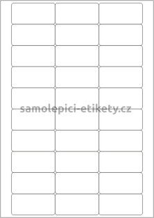 Etikety PRINT 60x29 mm bílé fotomatné (100xA4)