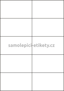 Etikety PRINT 105x59,4 mm bílé lesklé 170 g/m2 (50xA4)