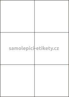 Etikety PRINT 105x99 mm bílé lesklé 170 g/m2 (50xA4)