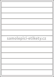 Etikety PRINT 200x22 mm bílé lesklé 170 g/m2 (50xA4)