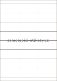 Etikety PRINT 70x33,8 mm bílé pololesklé 250 g/m2 (50xA4)