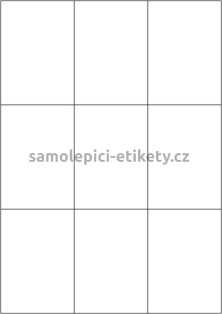 Etikety PRINT 70x99 mm bílé pololesklé 250 g/m2 (50xA4)
