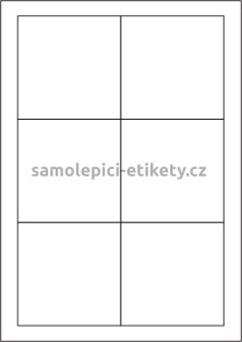 Etikety PRINT 90x90 mm bílé pololesklé 250 g/m2 (50xA4)