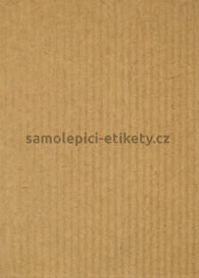 Etikety PRINT 52,5x21,2 mm (100xA4), 56 etiket na archu - hnědý proužkovaný papír